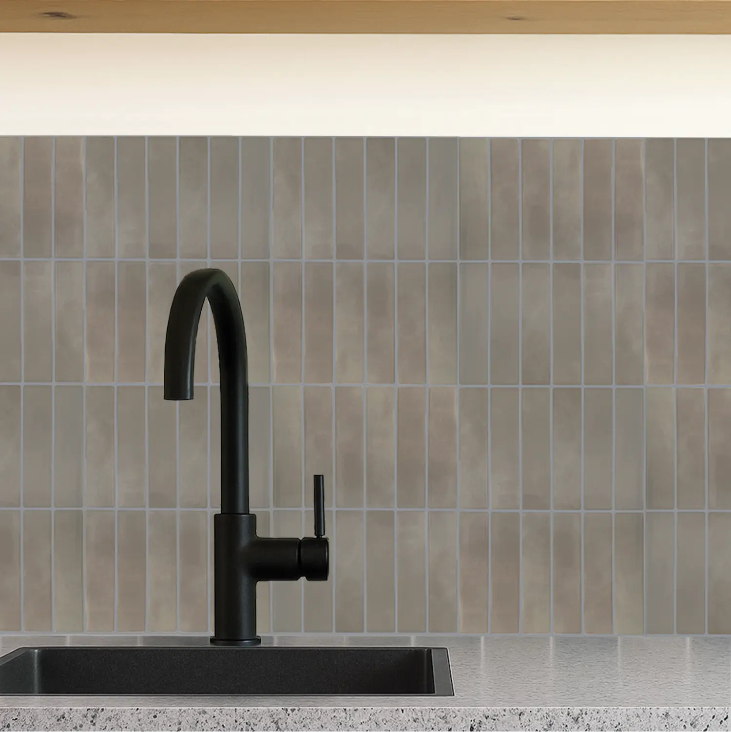 tegelmuur keuken beige plaktegels stickers