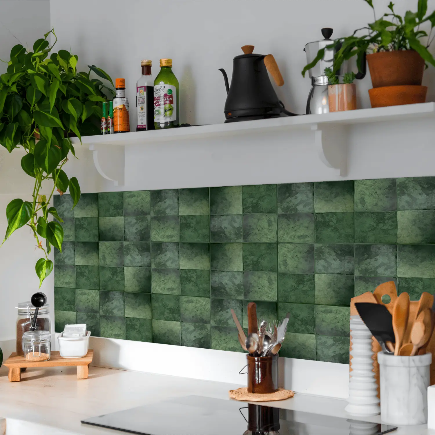 Plaktegel Quattro groen – sfeerbeeld