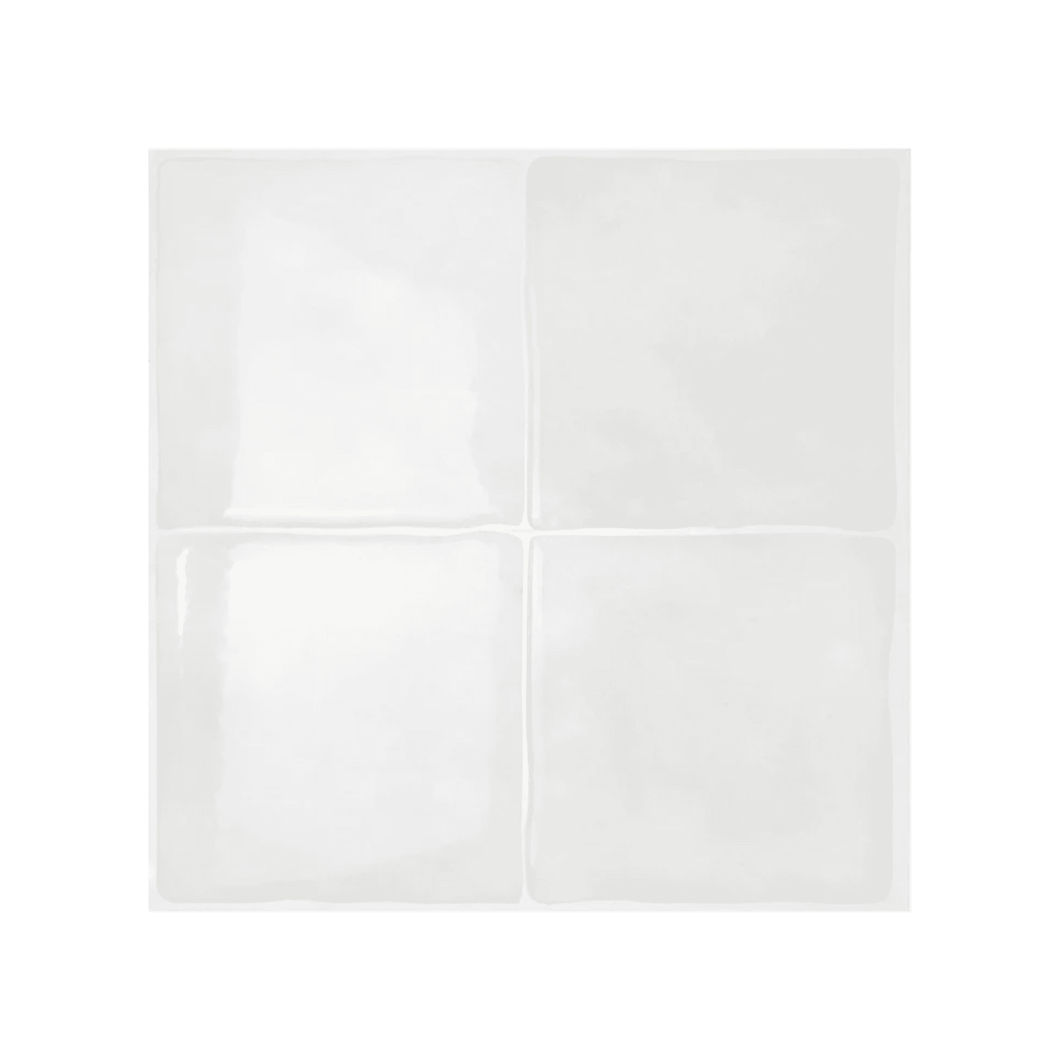 witte vierkante plaktegel voor op de muur