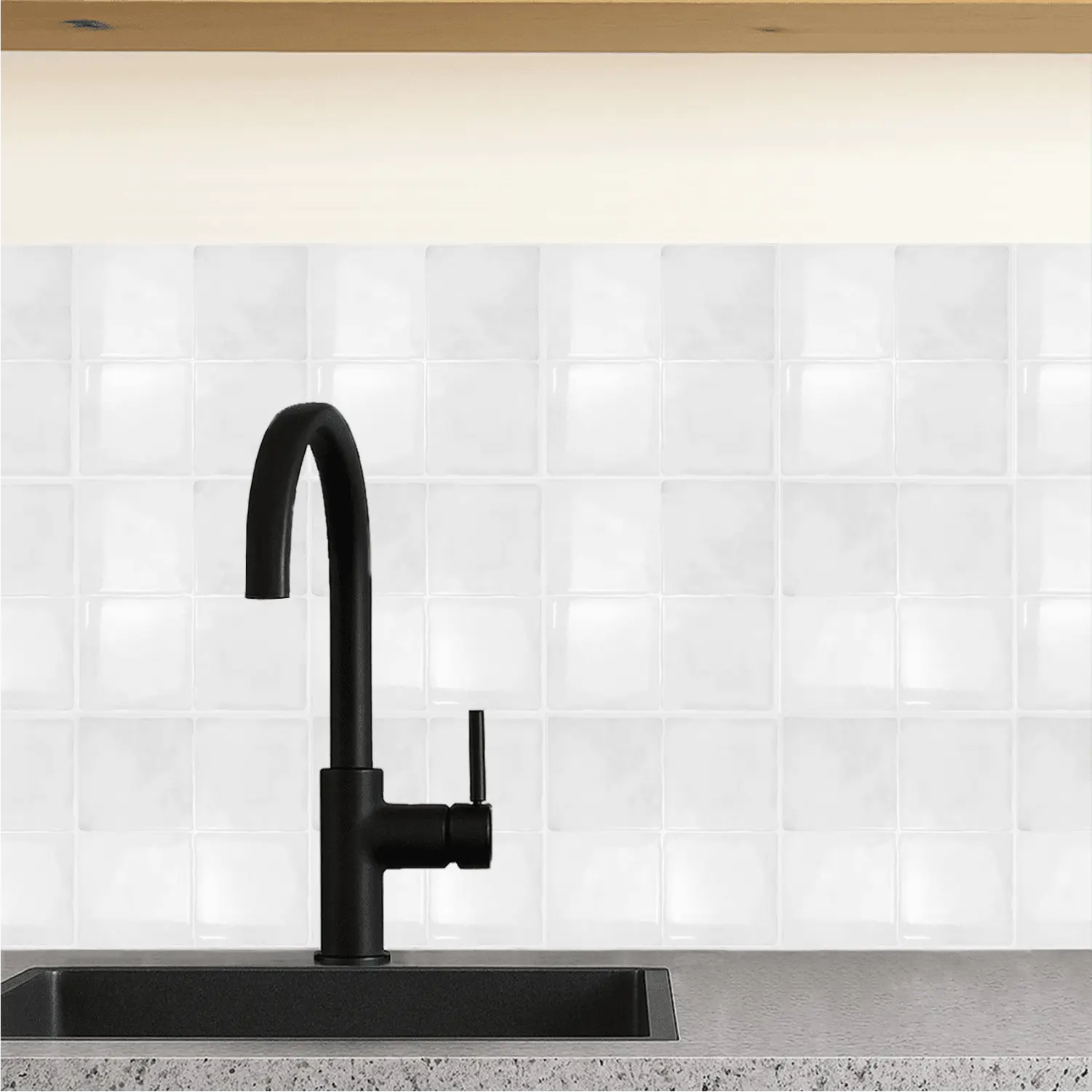 plaktegels plakken in de keuken witte tegels 