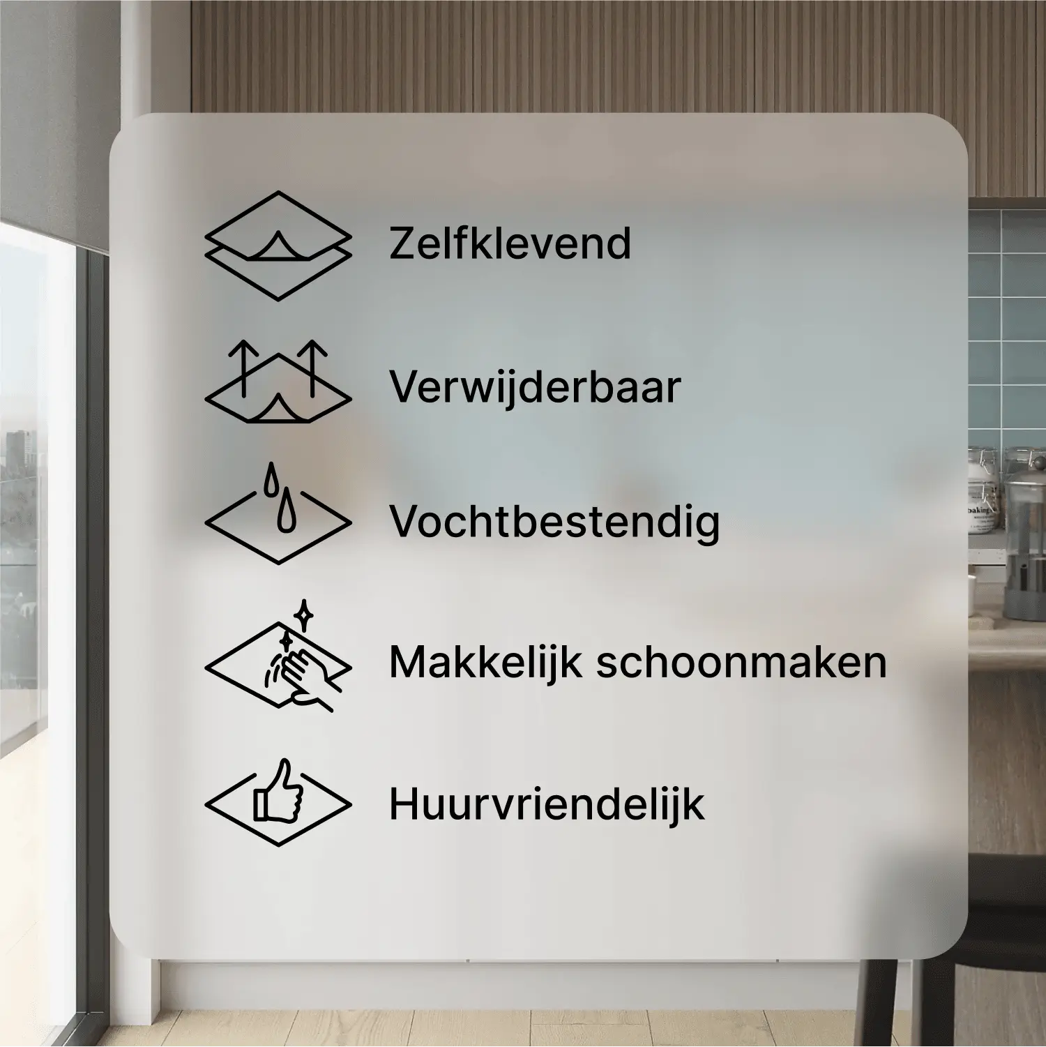 Plaktegels Quattro Amandel – Zelfklevende wandtegels