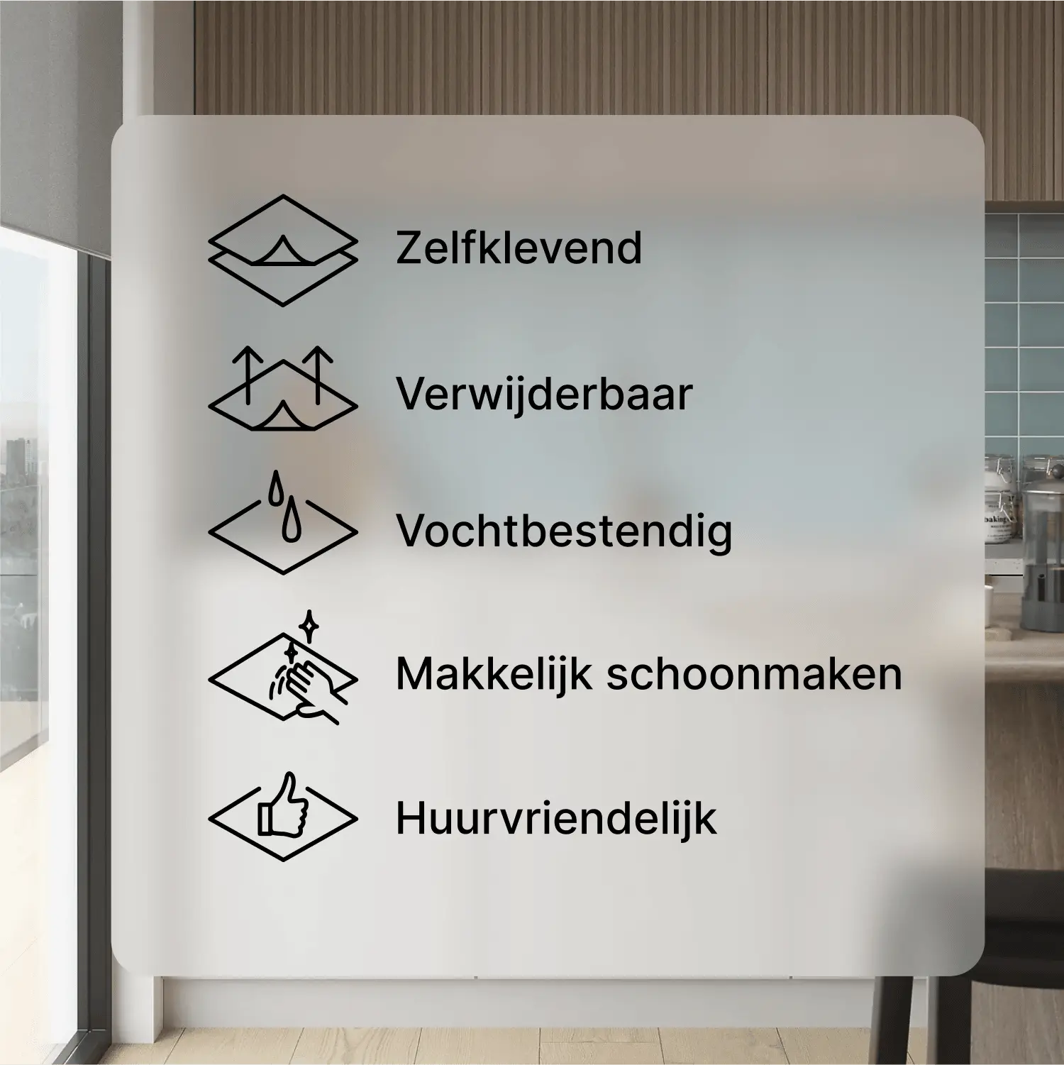 USP van zelfklevende tegels
