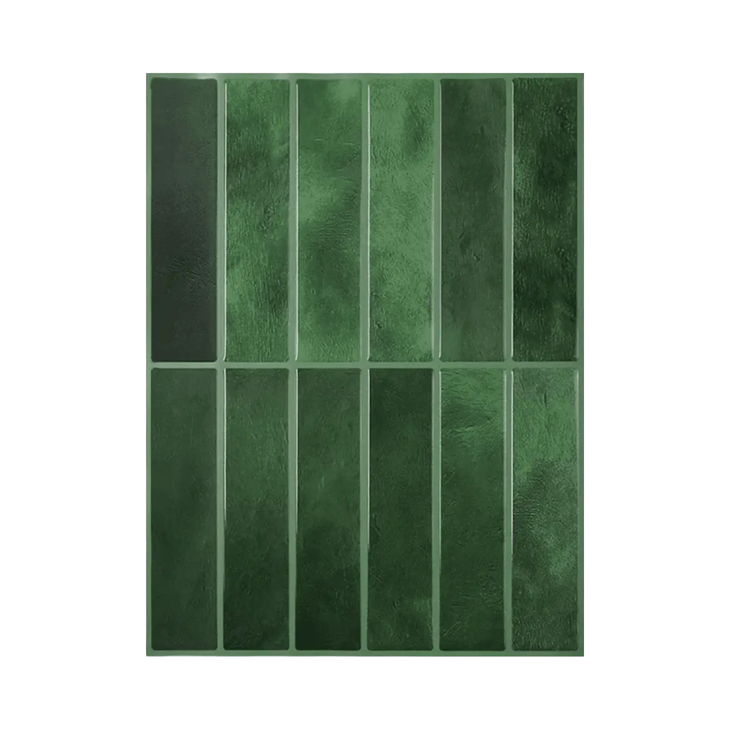 Yoillione Upgrade dikkere schil muurtegels, voor keuken en badkamer, zelfklevende tegelstickers, opplakbare tegels, 3D, geschikt voor achterwand, groen, 10 vellen Yoillione Upgrade dikkere schil muurtegels, voor keuken en badkamer, zelfklevende tegelstickers, opplakbare tegels, 3D, geschikt voor achterwand, groen, 10 vellen
