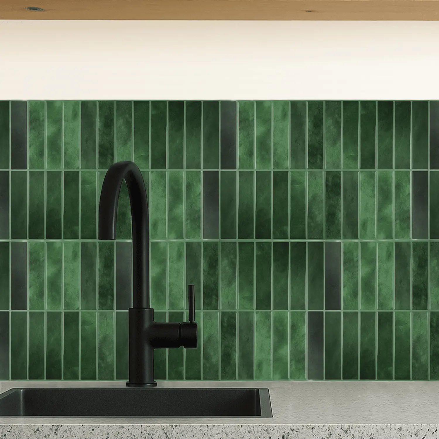 Plaktegels Stretti Mosgroen – Zelfklevende wandtegels